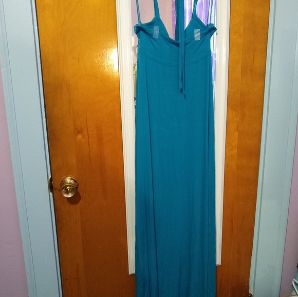 NWT Express Maxi Dress with Tie Around Neck - Size XS - Picture 9 of 14